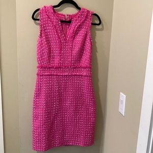 Pink Tweed J.Crew Dress Size 2